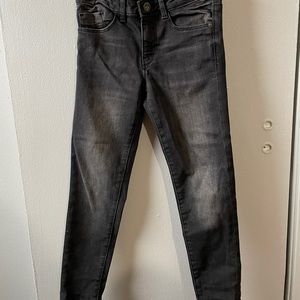 Zara Girls Black Faded Skinny Jeans Size 7